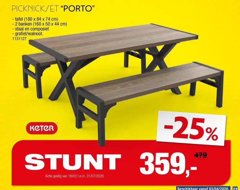 PICKNICK/SET "PORTO"