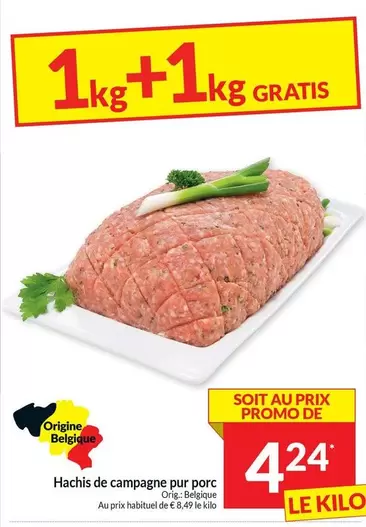 De - Hachis de campagne pur porc