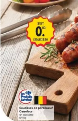 De - Saucisses de porc/bœuf