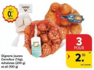 Oignons jaunes, échalotes et ail