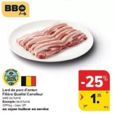 Bbq - Lard de porc d'antan