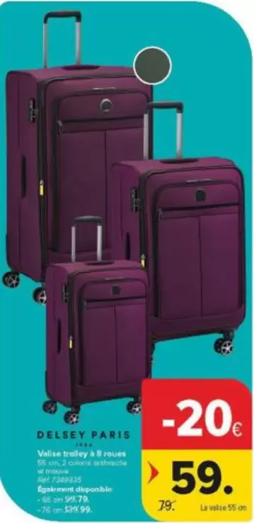 París - Valise trolley 4 roues