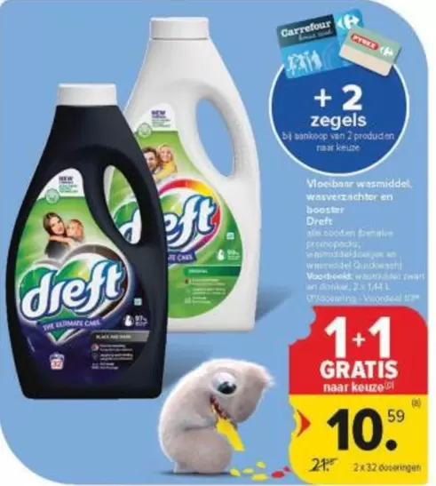 Vloeibaar wasmiddel en wasverzachter