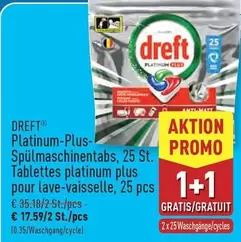 Club - Spülmaschinenentabs, 25 St. Tablettes platinum plus pour lave-vaisselle, 25 pcs