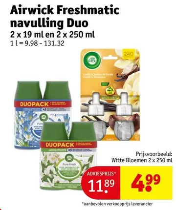 Airwick Freshmatic navulling Duo