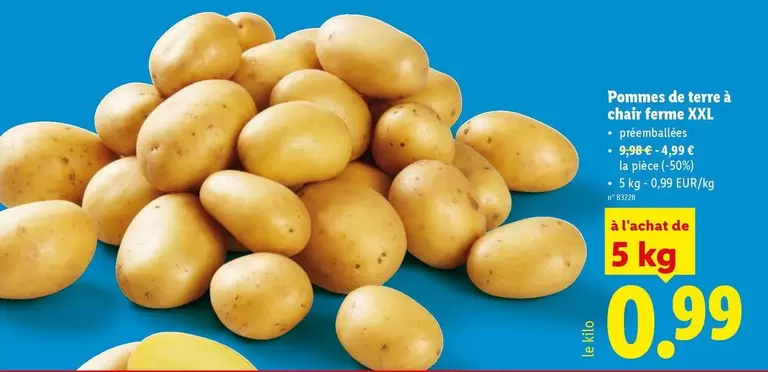 De - Pommes de terre à chair ferme XXL