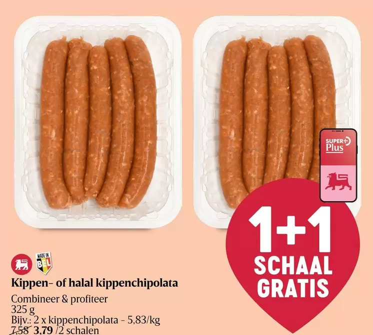 Kippen- of halal kippenchipolata