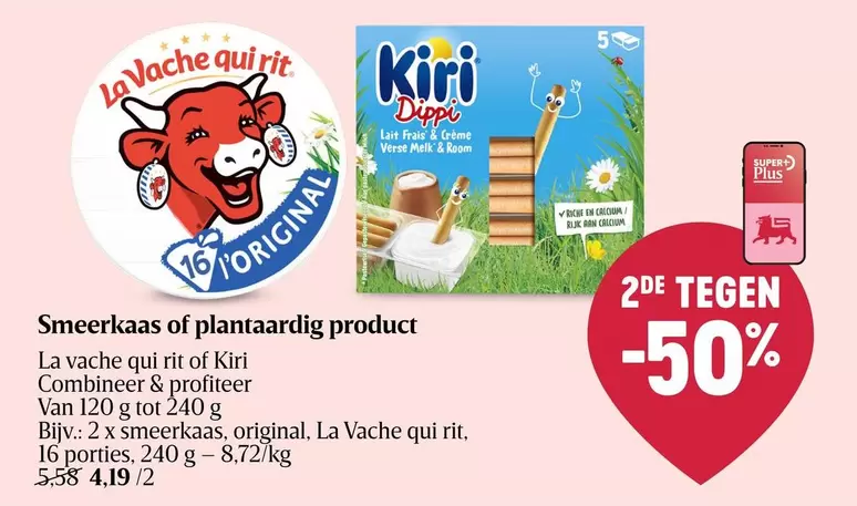 Smeerkaas of plantaardig product