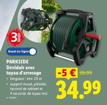 De - Dévidoir avec tuyau d'arrosage