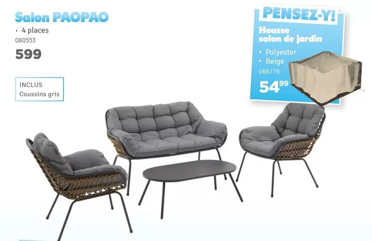 De - Salon PAOPAO 4 places 080553