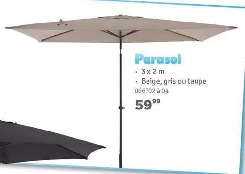 Parasol 3 x 2 m