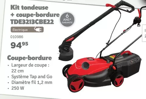 De - Kit tondeuse + coupe-bordure TDE3213CBE22