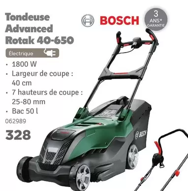 Bosch - Tondeuse Advanced Rotak 40-650