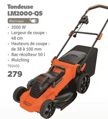 De - Tondeuse LM2000-QS