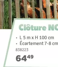 Clôture NC 838223