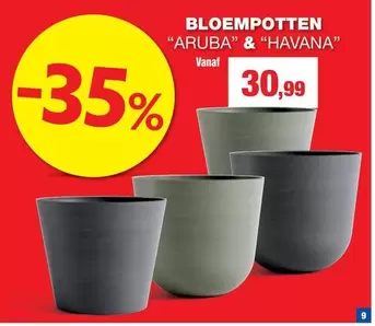 Aruba - BLOEMPOTTEN "ARUBA" & "HAVANA"