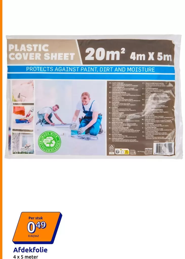 PLASTIC COVER SHEET 20m² 4m X 5m