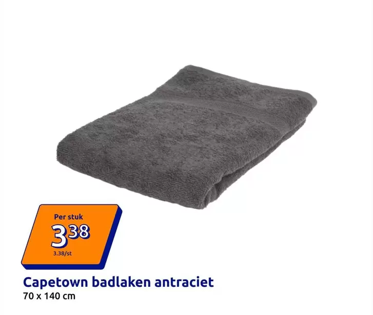 Badlaken Antraciet