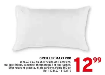 De - OREILLER MAXI PRO