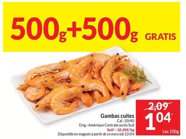 De - Gambas cuites