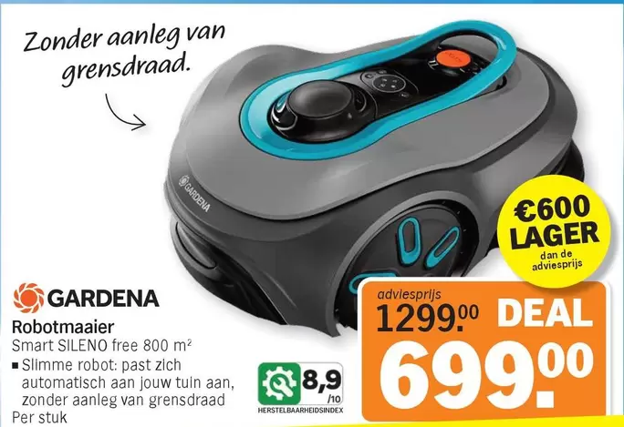 De - Robotmaaier Smart SILENO free 800 m²