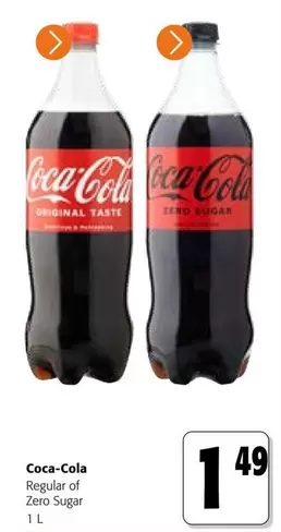 Coca Cola - Regular or Zero Sugar