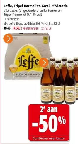 Lef	fe, Tripel Karmeliet, Kwak of Victoria