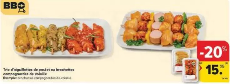 Bbq - Brochettes de poulet et saucisses