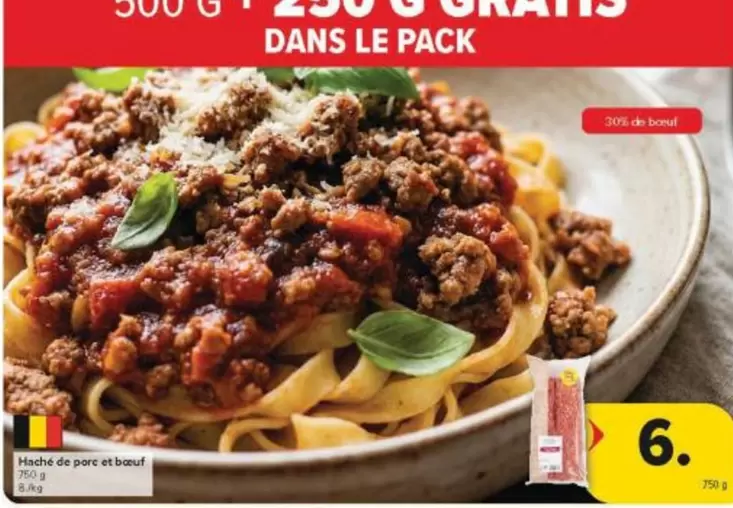 De - Haché de porc et boeuf