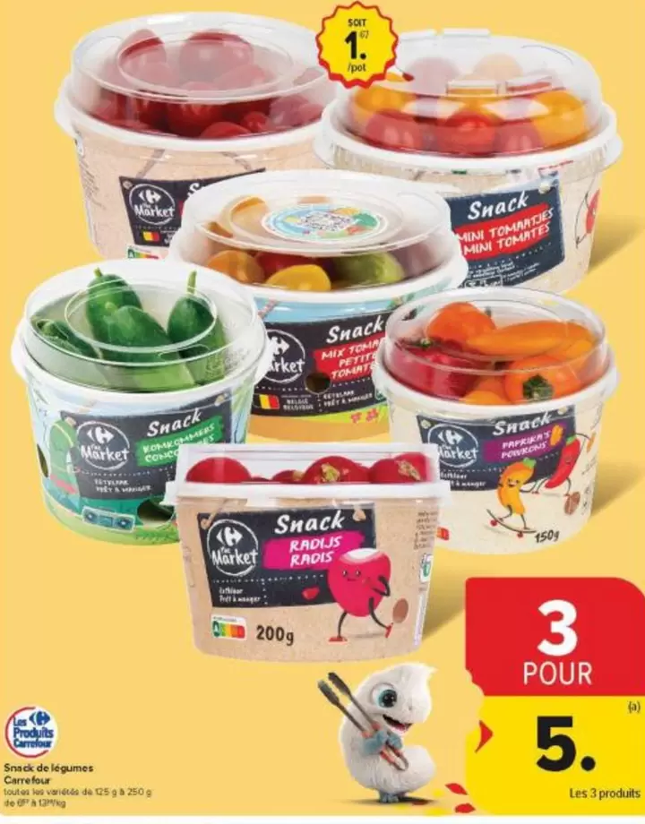 Snack -  Tomates,  Radis,  Concombres