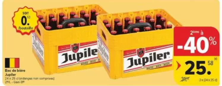 Jupiler - Bac de bière