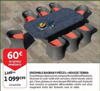 De - ENSEMBLE BAOBAB 9 PICES + HOUSSE TERRIA