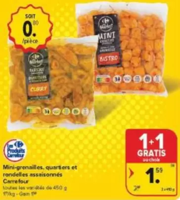 De - Mini-grenouilles, quartiers et rondelles assaisonnés