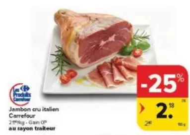 Jambon cru italien