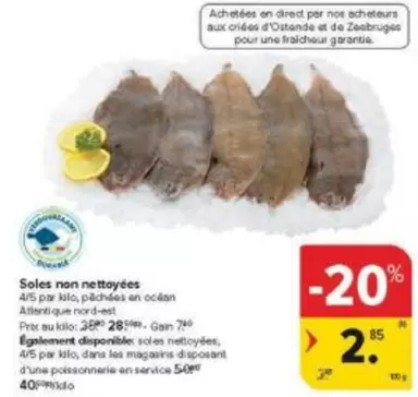 Nos - Solles non nettoyées