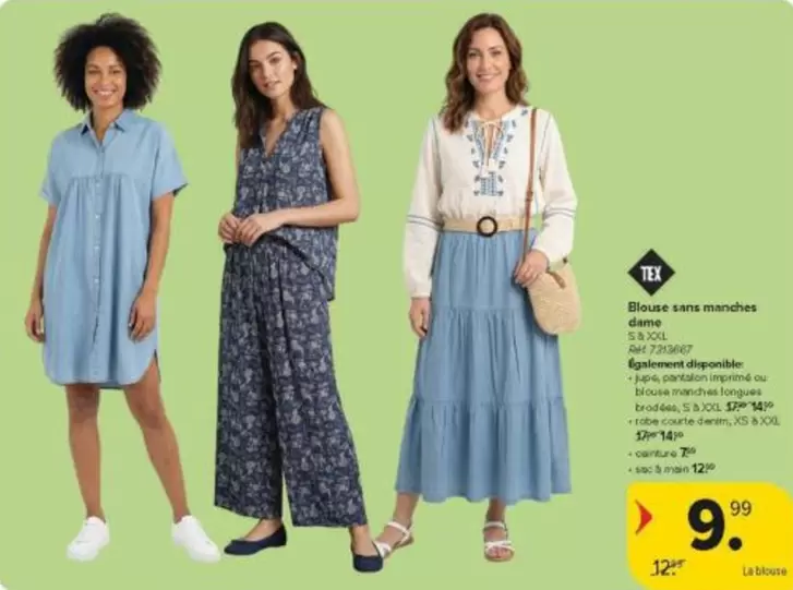 Blouses sans manches