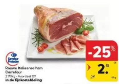 De - Rauwe Italiaanse ham