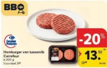 Bbq - Hamburger van tussenrib