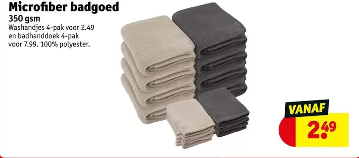 Gsm - Microfiber badgoed