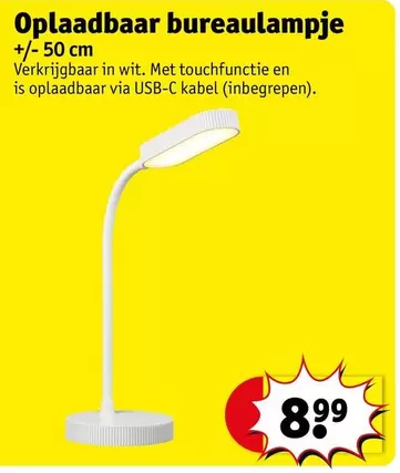 Oplaadbaar bureaulampje