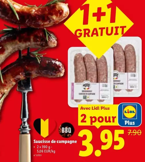 Bbq - Saucisse de campagne