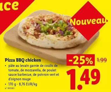 Bbq - Pizza BBQ chicken
