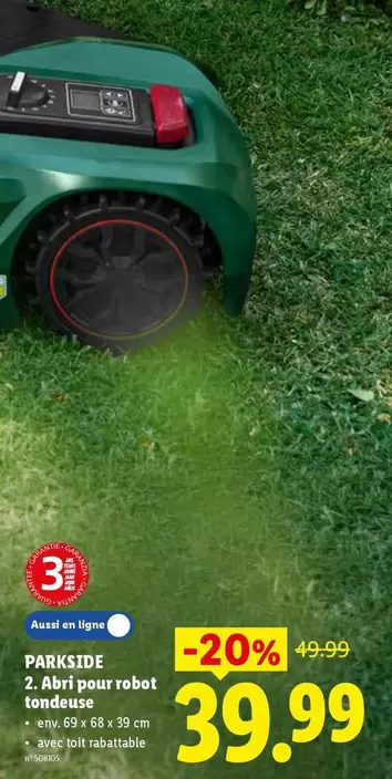 Abri pour robot tondeuse