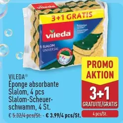 Éponge absorbante Slalom, 4 pcs / Slalom-Scheuer-schwamm, 4 St.