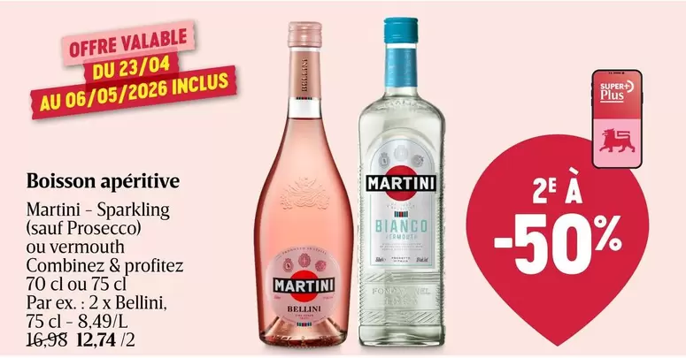 Boisson apéritive Martini - Sparkling ou vermouth