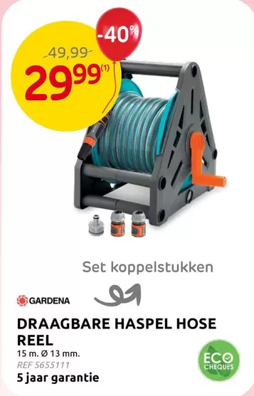 DRAAGBARE HASPEL HOSE REEL