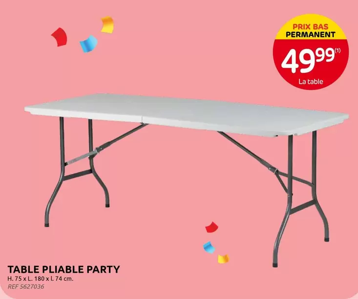 TABLE PLIABLE PARTY REF 5627036