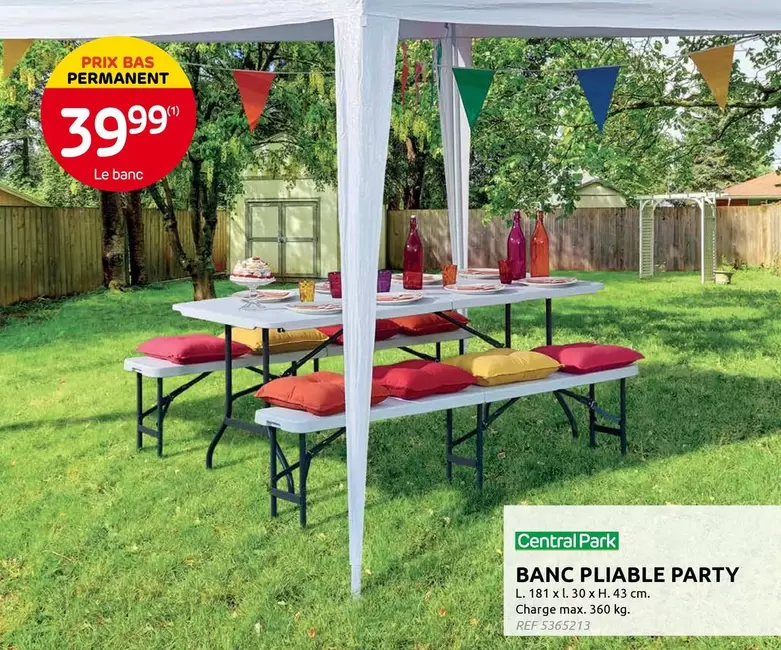 Park - BANC PLIABLE PARTY