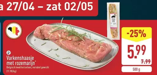 Varkenshaasje met rozemarijn