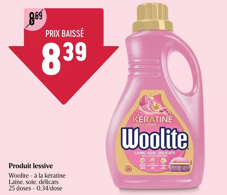 De - Woolite - à la kératine Laine, Soie, délicats